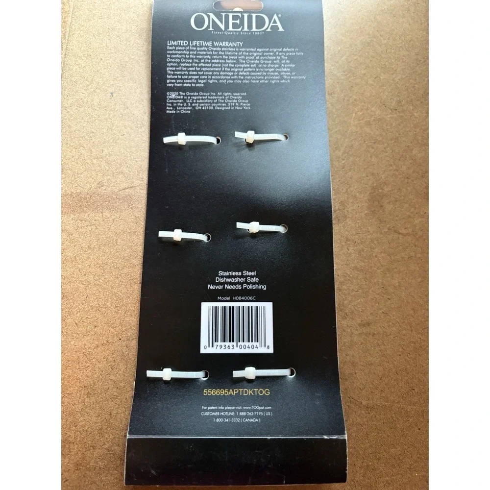 Title: Oneida Aptitude Dinner Knives Set of 4 Stainless Flatware Glossy
